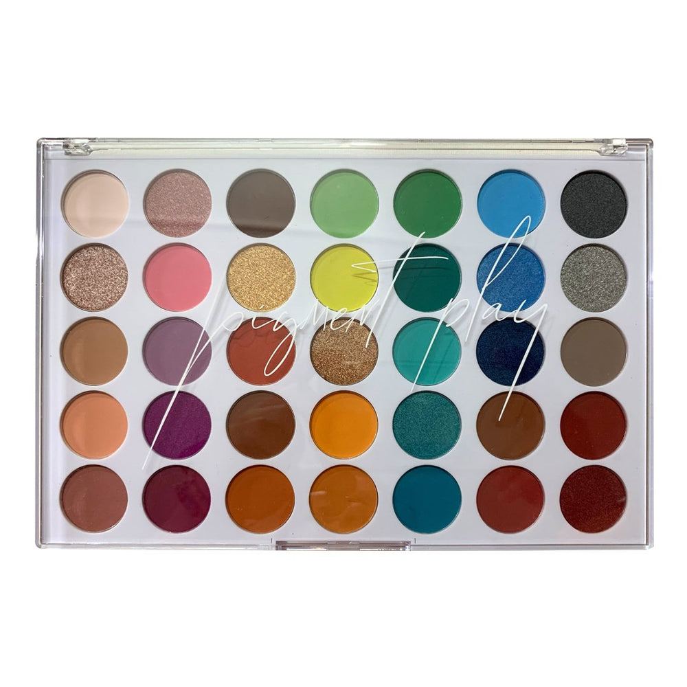 Pigment Play Playground Hero 35 Pan Shadow Palette – Arcoiris 4pc Set + 1 Full Size Product Worth 25% Value Free