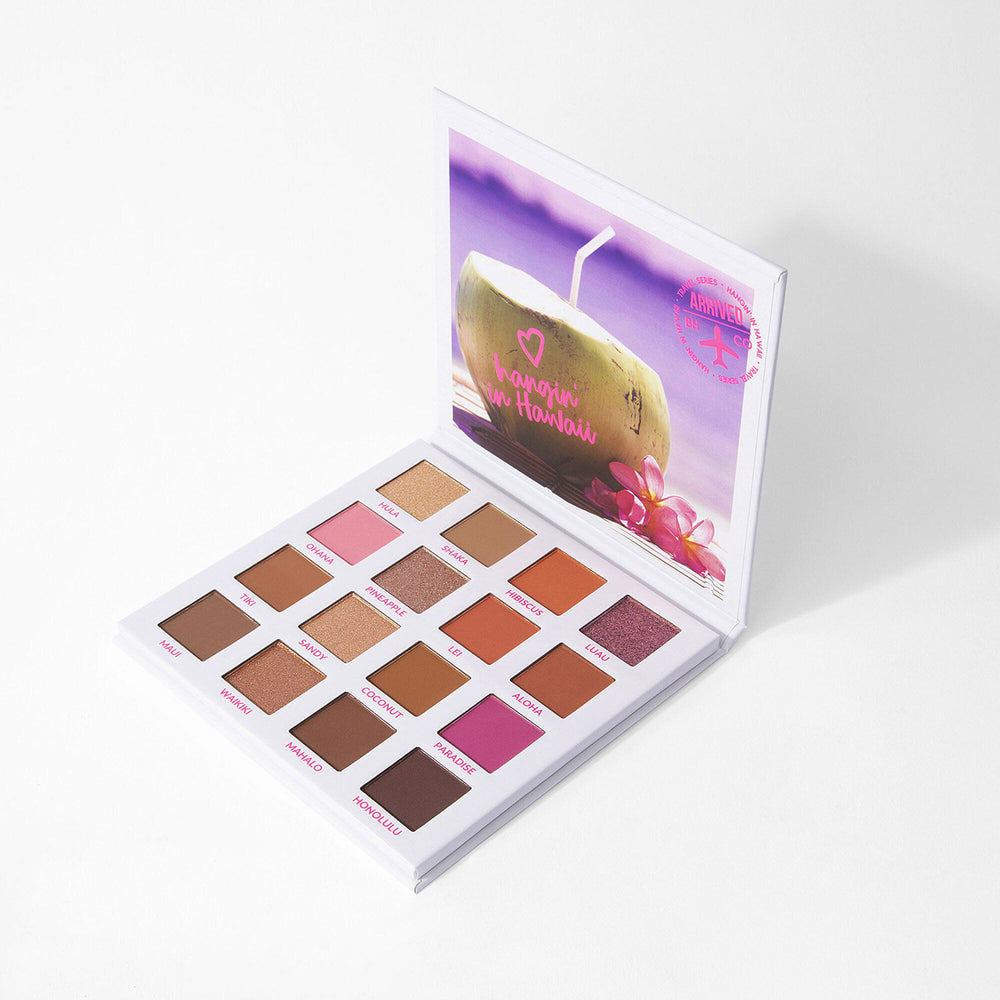 BH Hangin' In Hawaii 16 Color Eyeshadow Palette 4pc Set + 1 Full Size Product Worth 25% Value Free