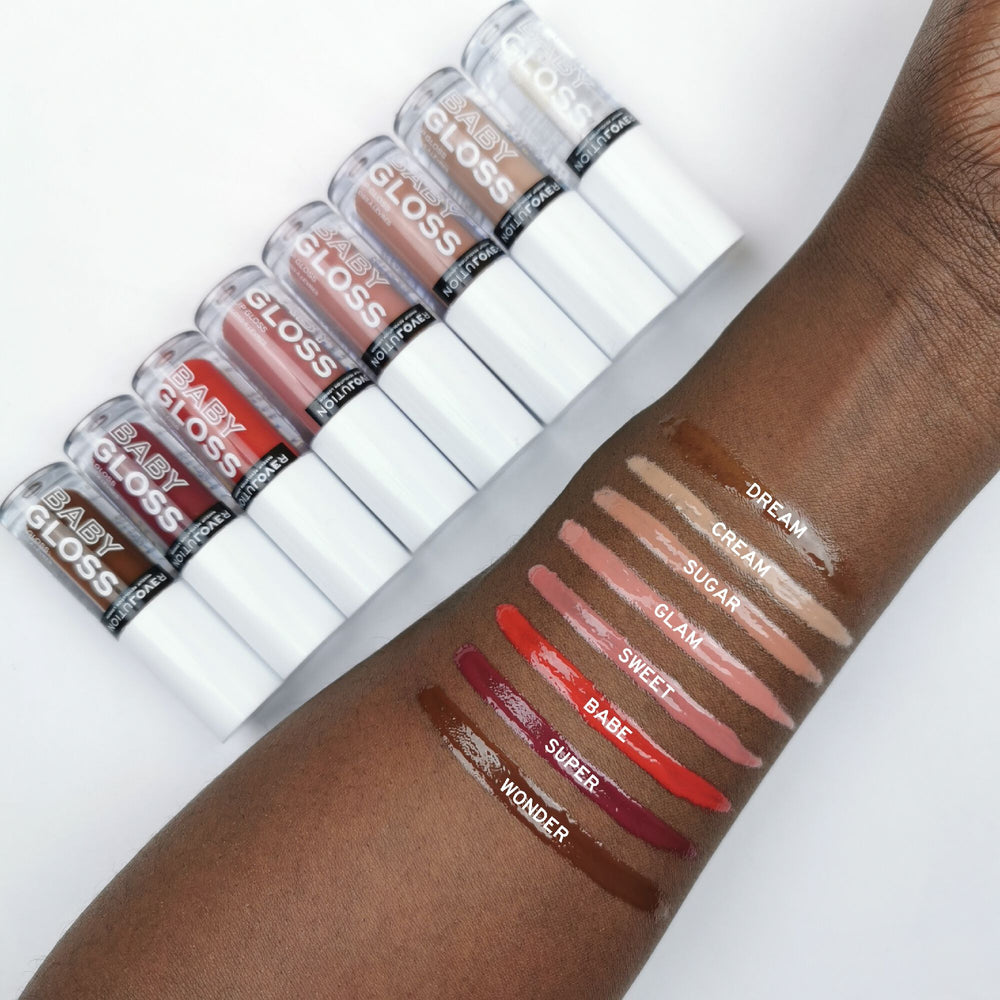 Makeup Revolution Relove Baby Gloss Babe 4pc Set + 1 Full Size Product Worth 25% Value Free