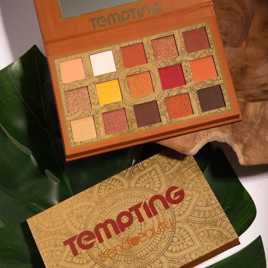  TREND BEAUTY EYESHADOW 15 COLOR PALETTE TEMPTING 4pc Set + 1 Full Size Product Worth 25% Value Free