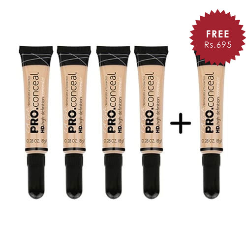 L.A. Girl Pro Conceal HD- Classic Ivory 4pc Set + 1 Full Size Product Worth 25% Value Free