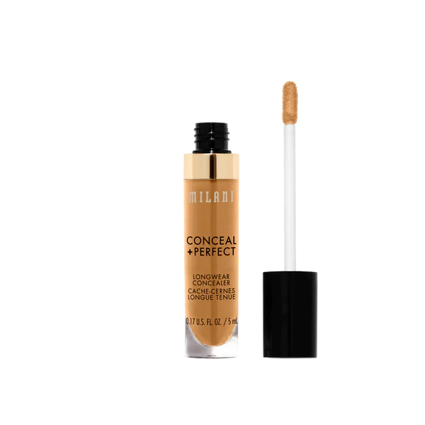Milani Conceal + Perfect Long Wear Concealer Warm Tan 4pc Set + 1 Full Size Product Worth 25% Value Free