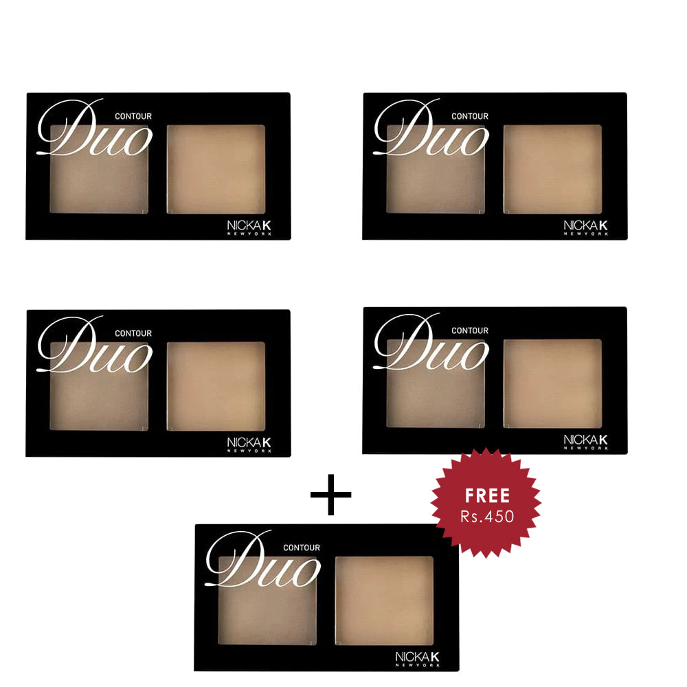 NICKA K DUO CONTOUR 4pc Set + 1 Full Size Product Worth 25% Value Free