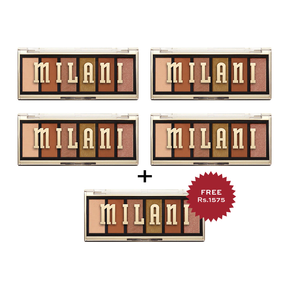 Milani Most Wanted Palettes - 130 Burning Desire 4pc Set + 1 Full Size Product Worth 25% Value Free