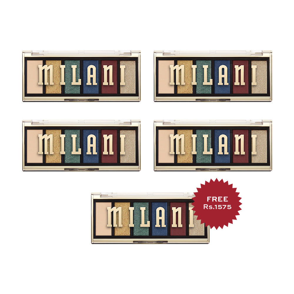 Milani Most Wanted Palettes - 150 Jewel Heist 4pc Set + 1 Full Size Product Worth 25% Value Free