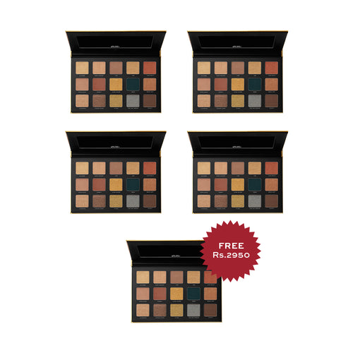 Milani Gilded Gold Palette - 110 Gilded Gold 4pc Set + 1 Full Size Product Worth 25% Value Free