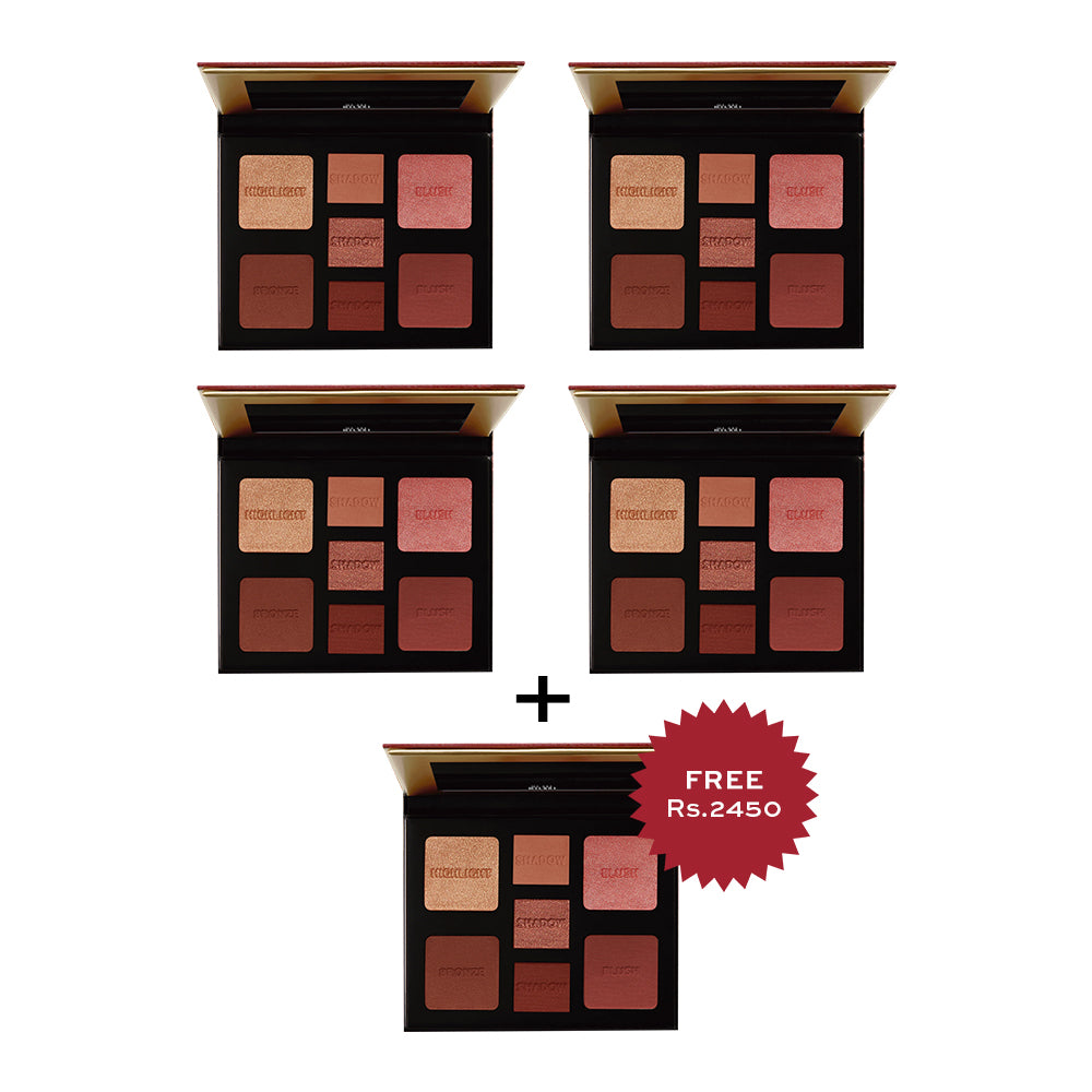 Milani All-Inclusive Eye ,Cheek & Face Palette - Medium to Deep 4pc Set + 1 Full Size Product Worth 25% Value Free
