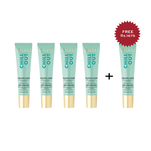 Milani Chill Out Soothing Primer 4pc Set + 1 Full Size Product Worth 25% Value Free