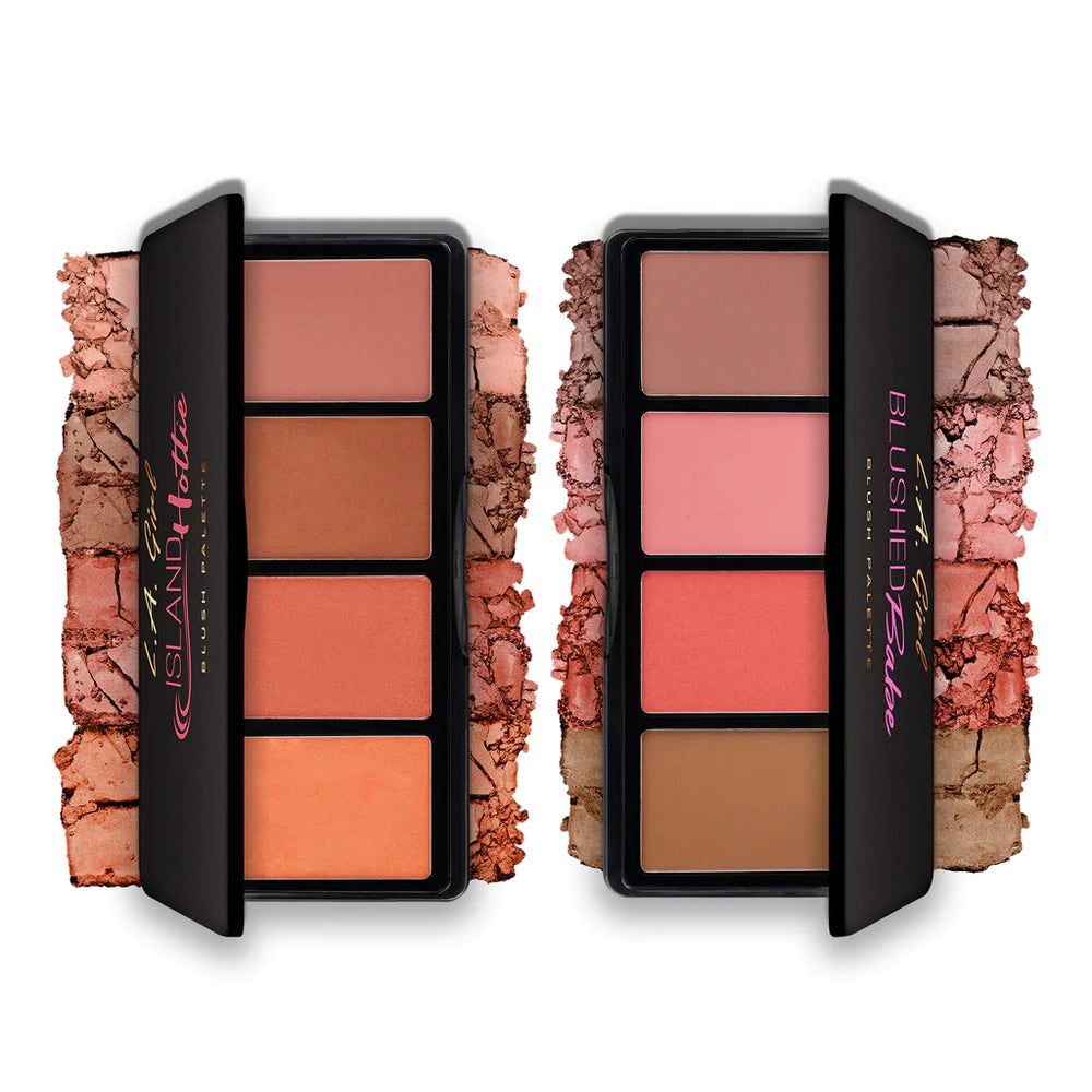 L.A. Girl Fanatic Blush Palette-Blushed Babe 4Pc Set + 1 Full Size Product Worth 25% Value Free