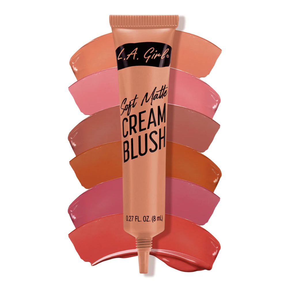 L.A Girl Soft Matte Cream Blush - Rosebud 4pc Set + 1 Full Size Product Worth 25% Value Free