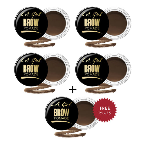 L.A. Girl Brow Pomade Pot-Soft Brown 4Pc Set + 1 Full Size Product Worth 25% Value Free