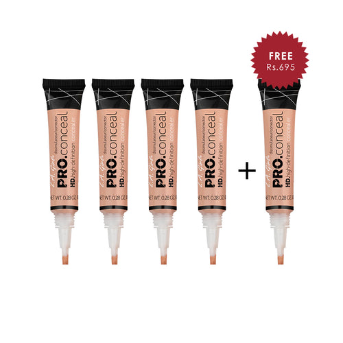 L.A. Girl Hd Pro Conceal-Buff 4Pc Set + 1 Full Size Product Worth 25% Value Free