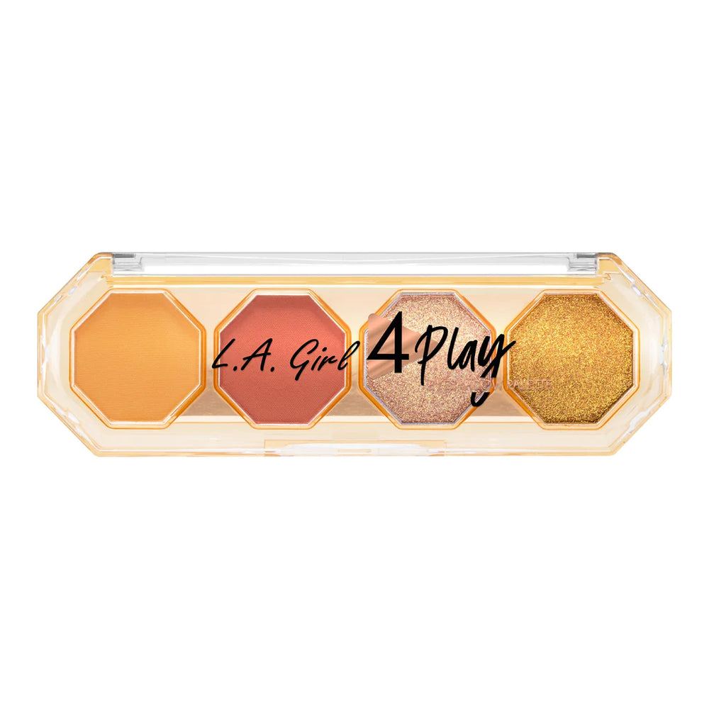 L.A.Girl 4Play Eyeshadow - Juicy 4pc Set + 1 Full Size Product Worth 25% Value Free