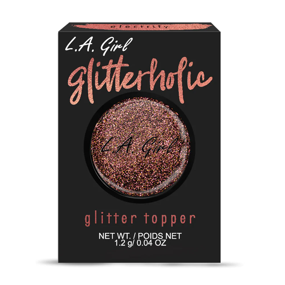 L.A. Girl Glitterholic Glitter Topper-Electrify 4Pc Set + 1 Full Size Product Worth 25% Value Free