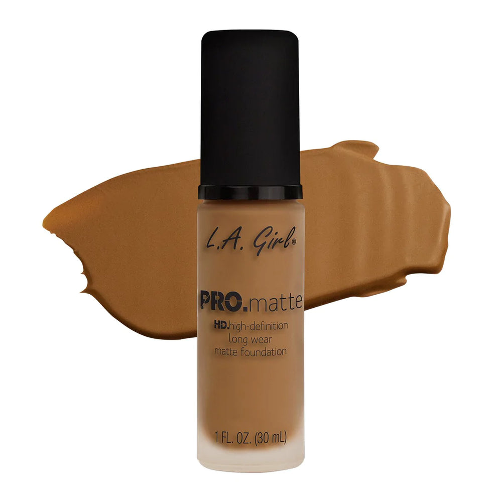 L.A. Girl Hd Pro.Matte Foundation-Caramel 4Pc Set + 1 Full Size Product Worth 25% Value Free