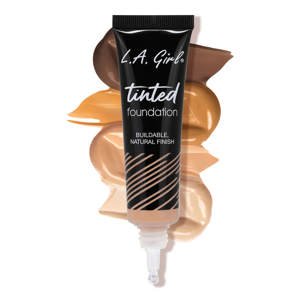 L.A. Girl - Tinted Foundation- Caramel  4pc Set + 1 Full Size Product Worth 25% Value Free