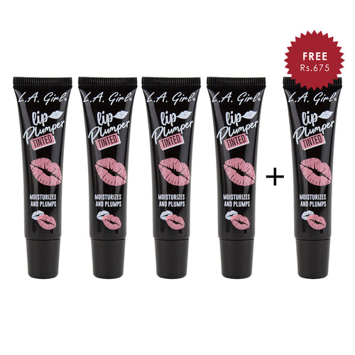 L.A Girl Tinted Lip Plumper Tickled 4pc Set + 1 Full Size Product Worth 25% Value Free