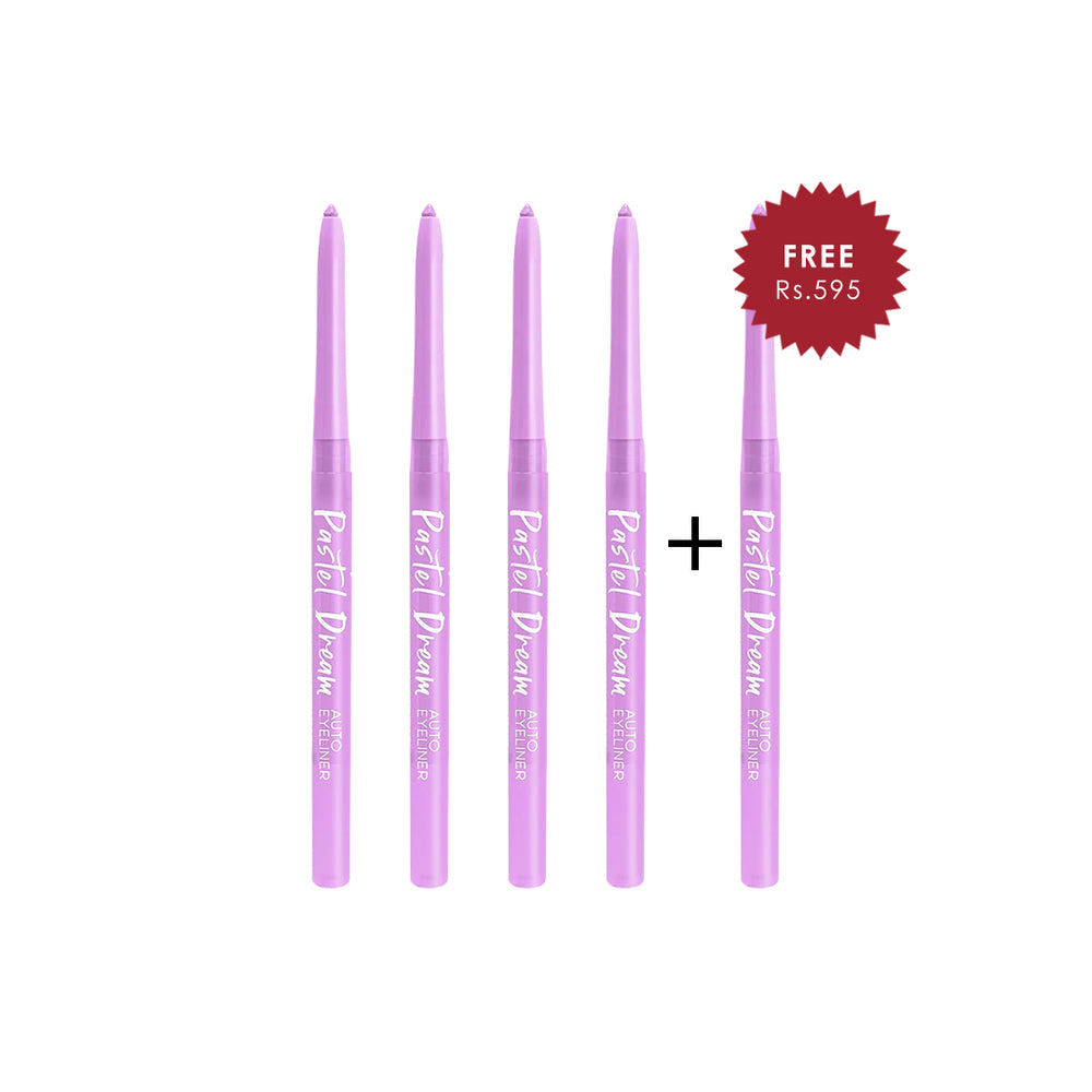 L.A Girl Pastel Dream Auto Eyeliner - Lavender 4pc Set + 1 Full Size Product Worth 25% Value Free