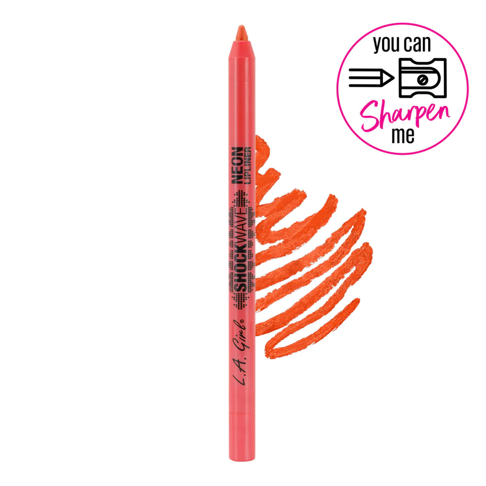 L.A. Girl Shockwave Neon Lip Liner - Outrage 4pc Set + 1 Full Size Product Worth 25% Value Free