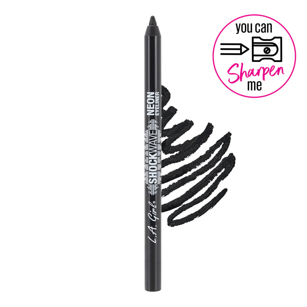 L.A. Girl Shockwave Neon Eye Liner - Blackout 4pc Set + 1 Full Size Product Worth 25% Value Free