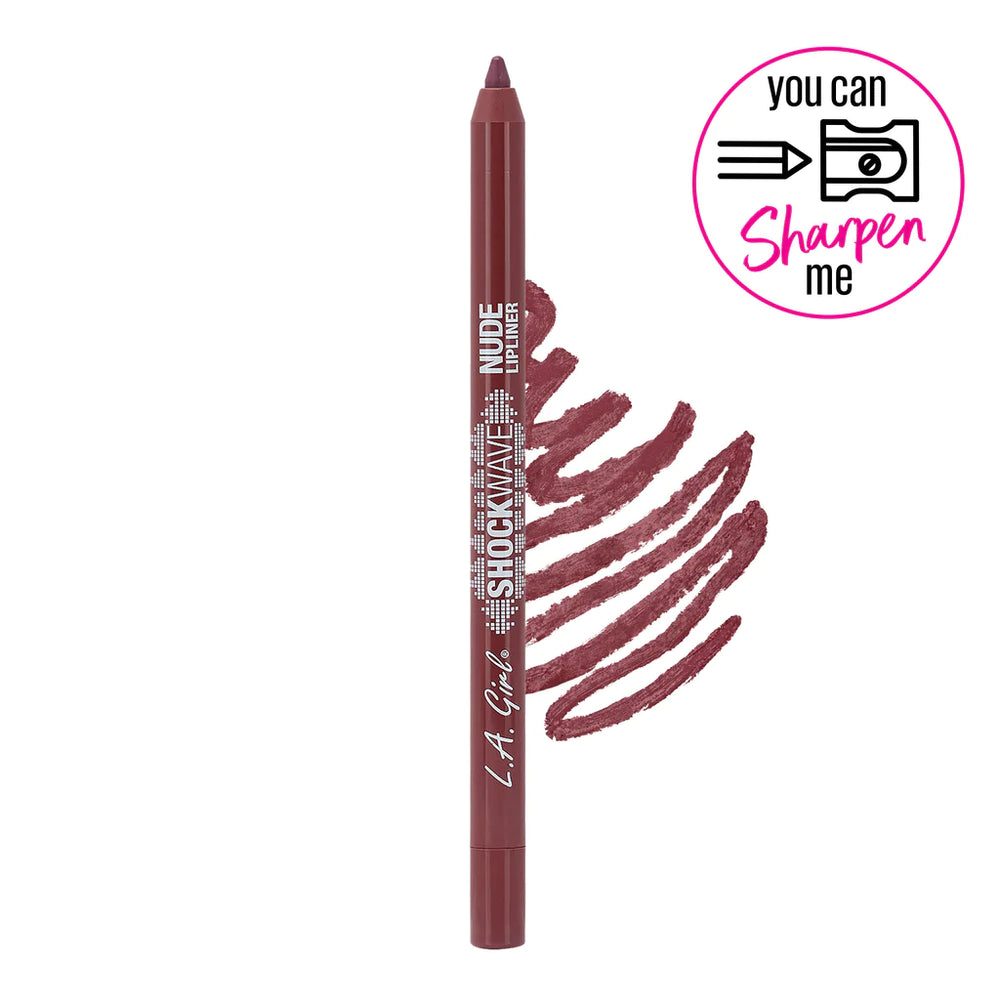 L.A. Girl Shockwave Nude Lip Liner-Rosewood 4Pc Set + 1 Full Size Product Worth 25% Value Free