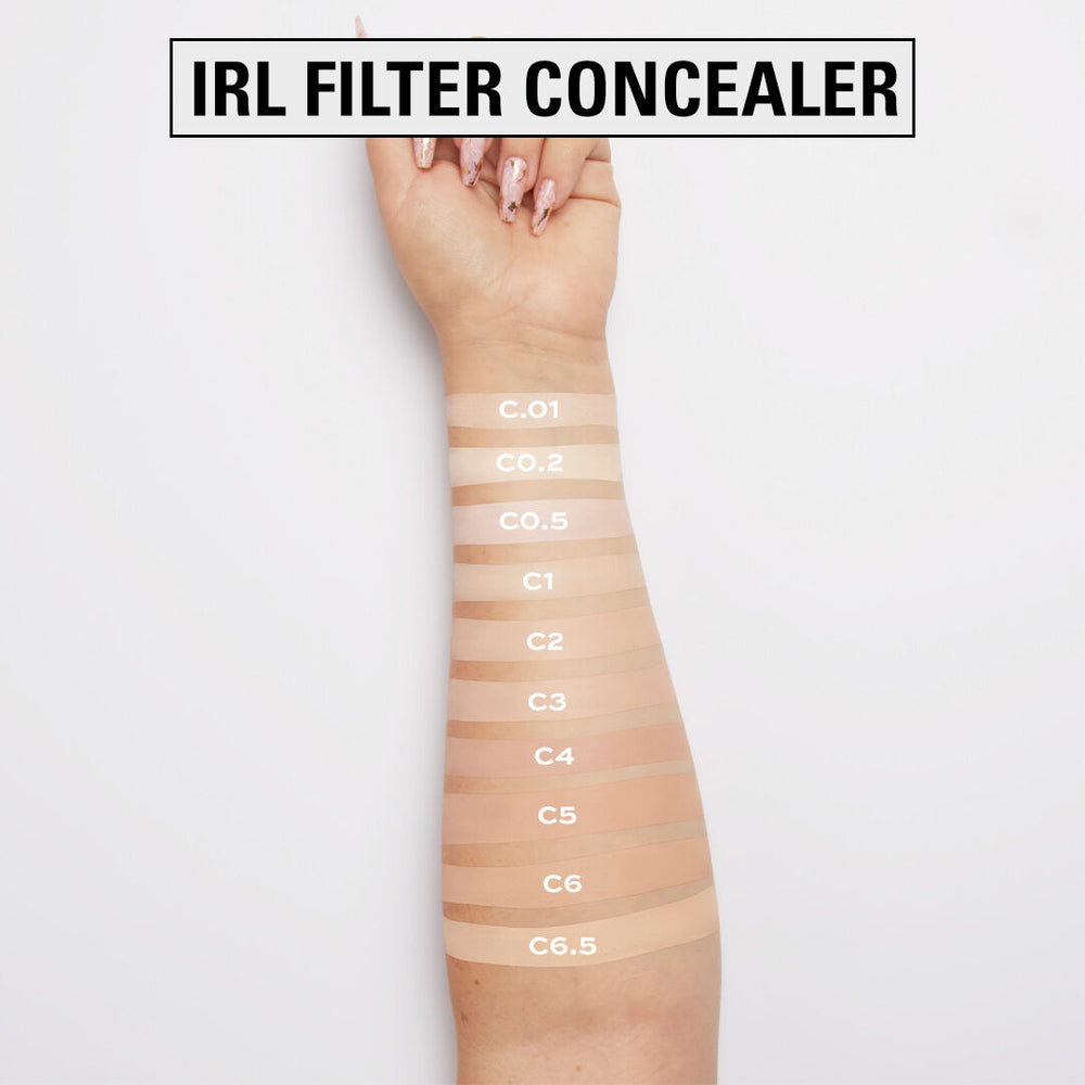 Makeup Revolution IRL Filter Finish Concealer C0.1 4pc Set + 1 Full Size Product Worth 25% Value Free