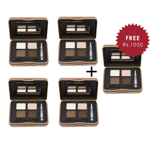 L.A. Girl Inspiring Brow Kit Dark and Defined 4pc Set + 1 Full Size Product Worth 25% Value Free