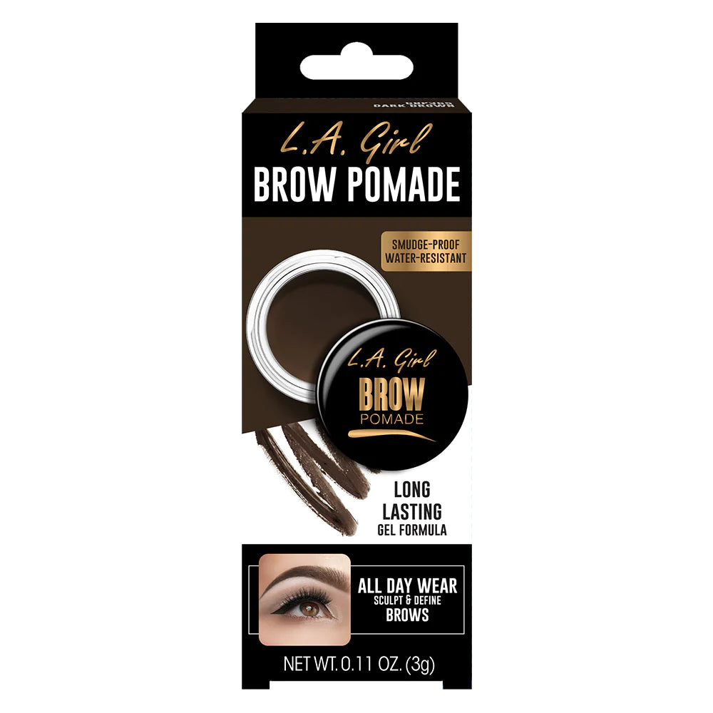 L.A. Girl Brow Pomade Pot-Dark Brown 4Pc Set + 1 Full Size Product Worth 25% Value Free