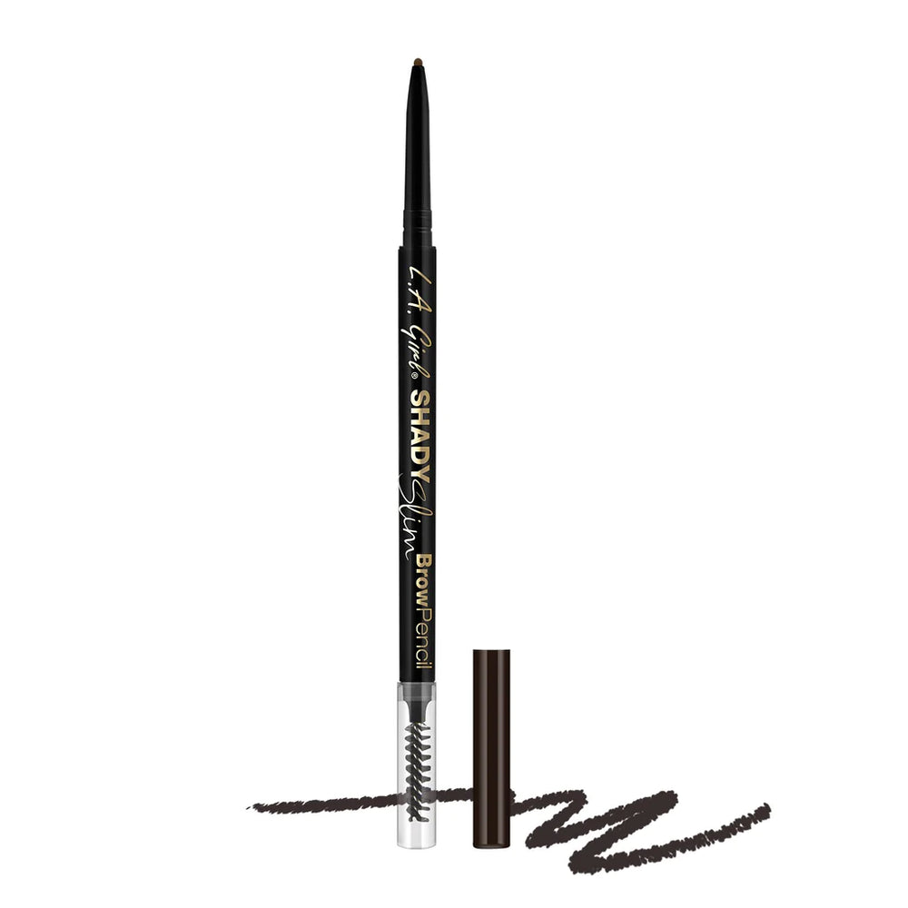 L.A. Girl Shady Slim Brow Pencil-Blackest Brown 4Pc Set + 1 Full Size Product Worth 25% Value Free