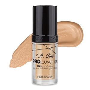 L.A. Girl Pro Coverage Illuminating HD Foundation- Fair 4pc Set + 1 Full Size Product Worth 25% Value Free