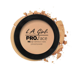 L.A. Girl HD Pro Face Pressed Powder - Nude Beige 4pc Set + 1 Full Size Product Worth 25% Value Free