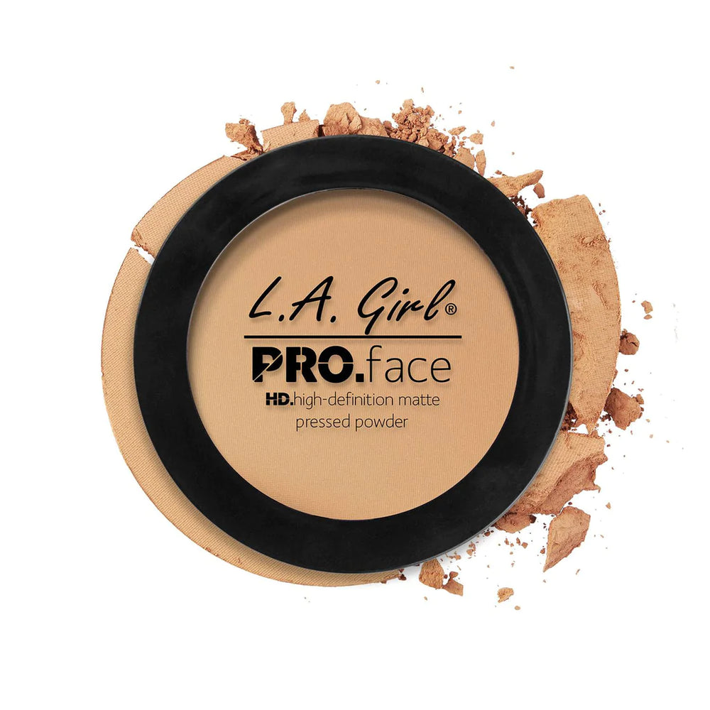 L.A. Girl HD Pro Face Pressed Powder - Soft Honey 4pc Set + 1 Full Size Product Worth 25% Value Free
