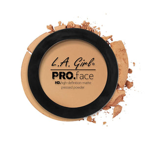 L.A. Girl HD Pro Face Pressed Powder - Medium Beige 4pc Set + 1 Full Size Product Worth 25% Value Free