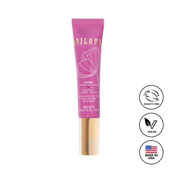 Milani Flora Tinted Lip Balm 4pc Set + 1 Full Size Product Worth 25% Value Free