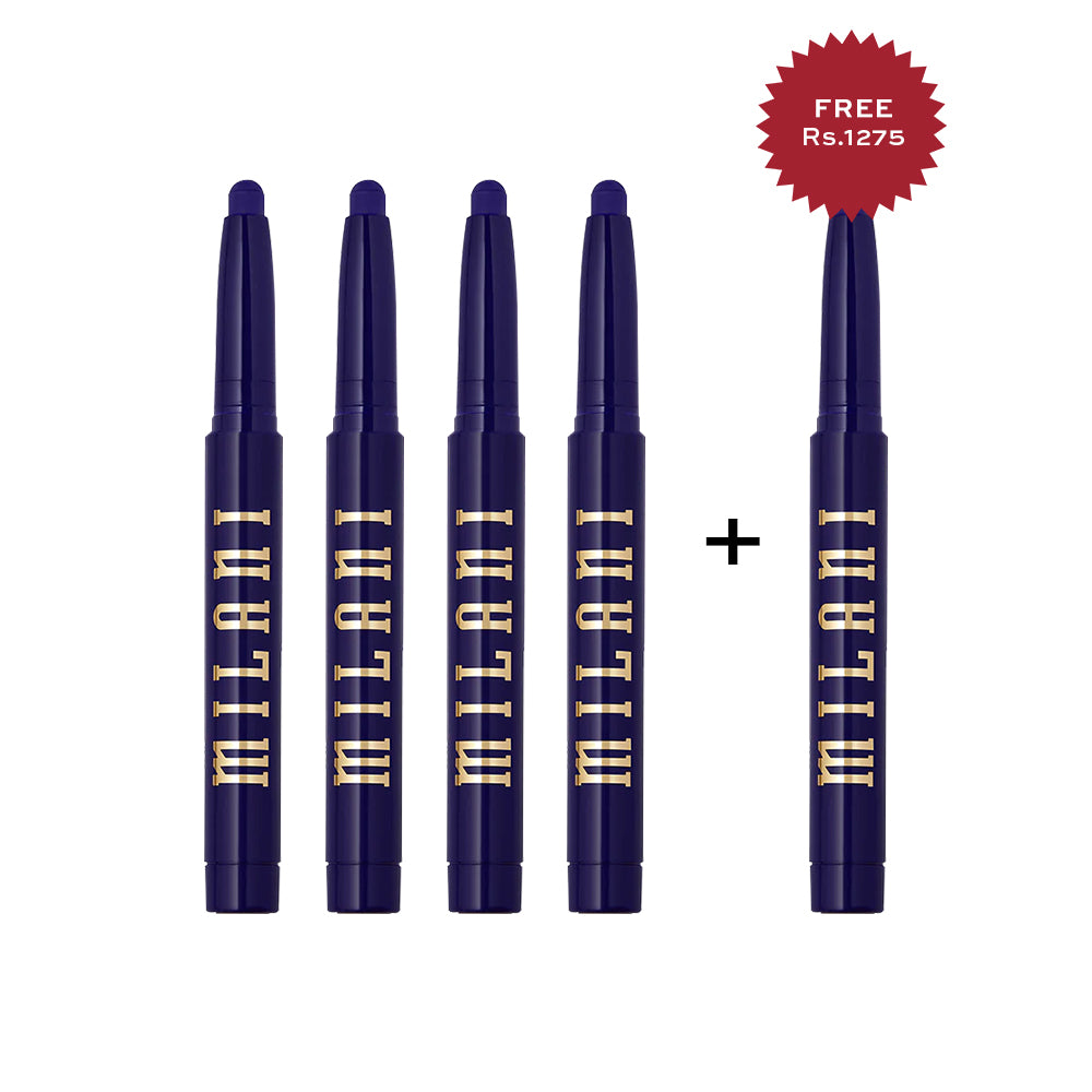 Milani Ludicrous Matte Lip Crayon 240 Front Row 4pc Set + 1 Full Size Product Worth 25% Value Free