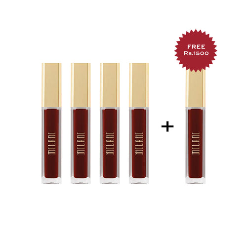 Milani Amore Matte Lip Crème Devotion 4pc Set + 1 Full Size Product Worth 25% Value Free