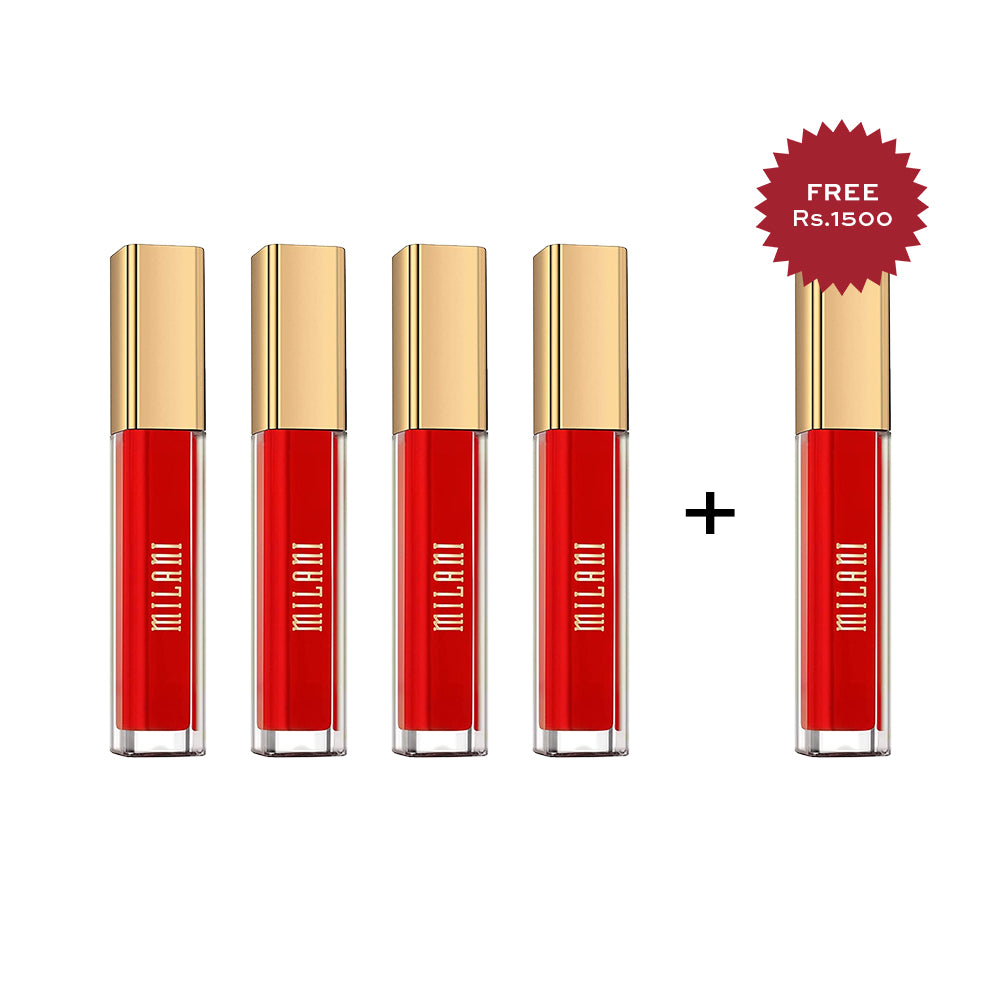 Milani Amore Matte Lip Crème Amore 4pc Set + 1 Full Size Product Worth 25% Value Free