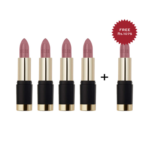 Milani Bold Color Statement Matte Lipstick I Am Fabulous 4pc Set + 1 Full Size Product Worth 25% Value Free