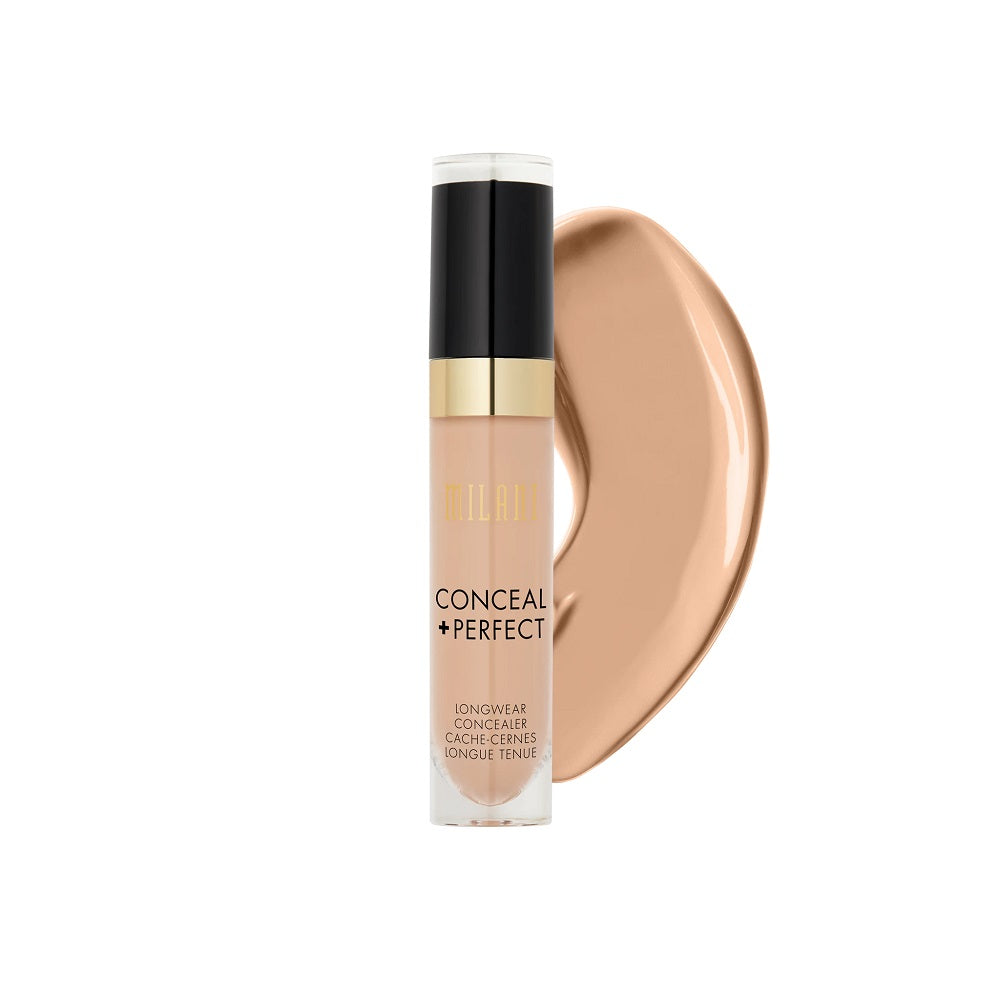 Milani Conceal + Perfect Long Wear Concealer Medium Beige  4pc Set + 1 Full Size Product Worth 25% Value Free