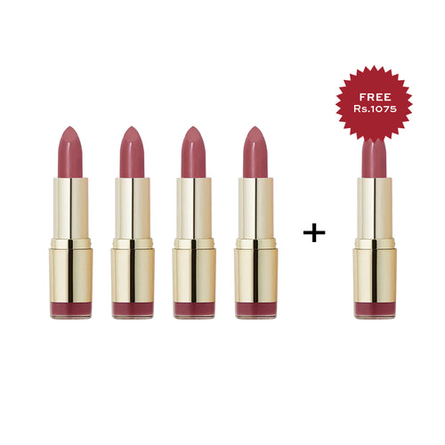 Milani Color Statement Lipstick Plumrose 4pc Set + 1 Full Size Product Worth 25% Value Free
