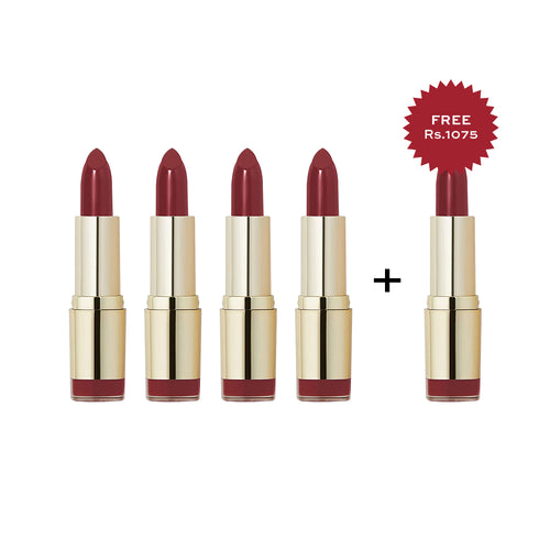 Milani Matte Color Statement Lipstick Matte Confident  4pc Set + 1 Full Size Product Worth 25% Value Free