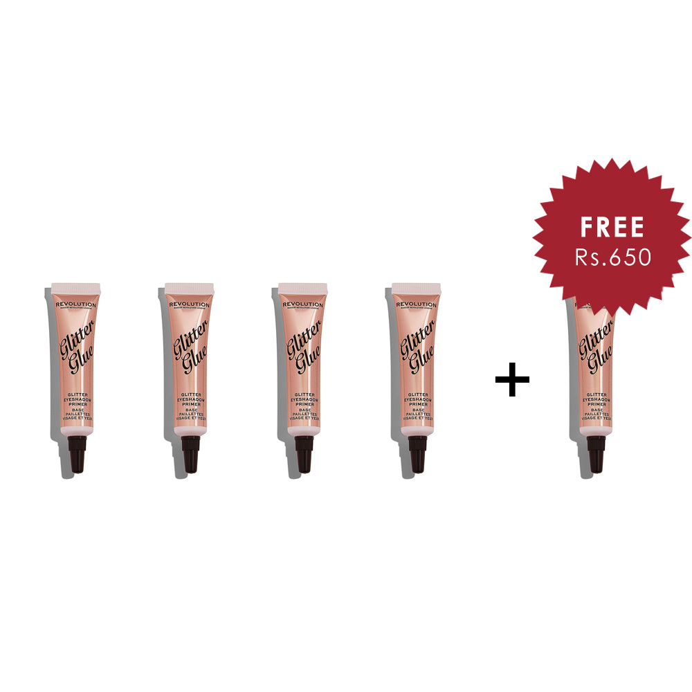 Makeup Revolution Glitter Glue 4Pcs Set + 1 Full Size Product Worth 25% Value Free