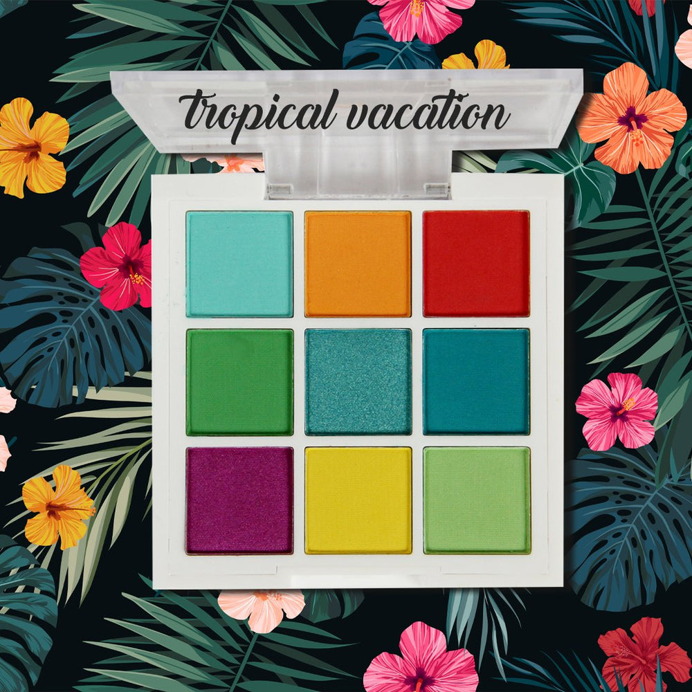 Playground Hero Shadow Palette - Tropical Vacation 4pc Set + 1 Full Size Product Worth 25% Value Free