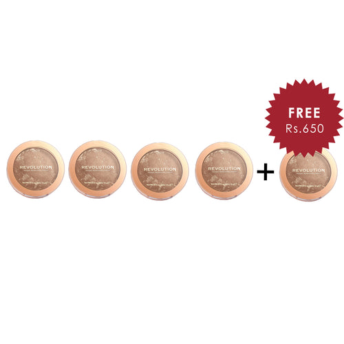 Makeup Revolution Bronzer Reloaded Take a Vacation 4Pcs Set + 1 Full Size Product Worth 25% Value Free