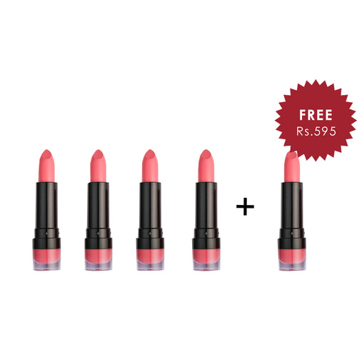 Makeup Revolution Excess 138 Matte Lipstick 4Pcs Set + 1 Full Size Product Worth 25% Value Free
