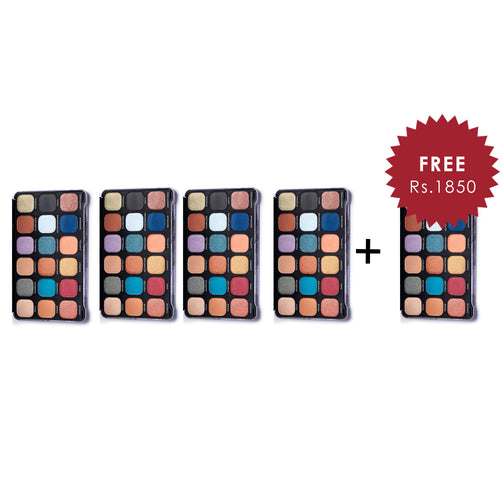 Makeup Revolution Forever Flawless Optimum Eyeshadow Palette 4Pcs Set + 1 Full Size Product Worth 25% Value Free