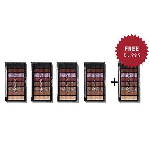 Revolution Pro Supreme Eyeshadow Palette - Allure 4Pcs Set + 1 Full Size Product Worth 25% Value Free