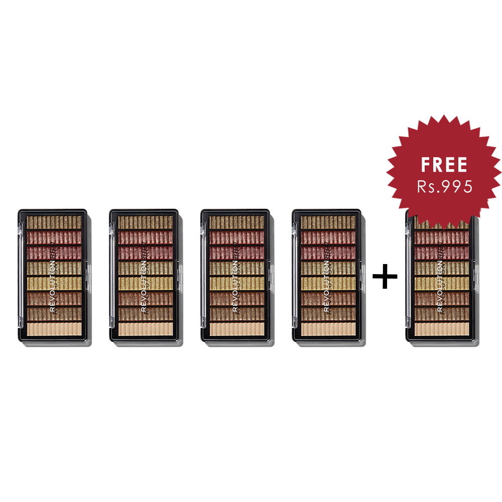 Revolution Pro Supreme Eyeshadow Palette - Bewitch 4Pcs Set + 1 Full Size Product Worth 25% Value Free