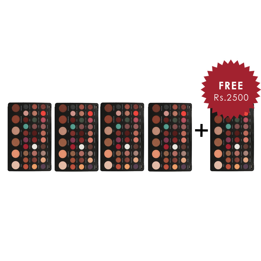 Makeup Revolution Shook Eyeshadow Palette 4Pcs Set + 1 Full Size Product Worth 25% Value Free