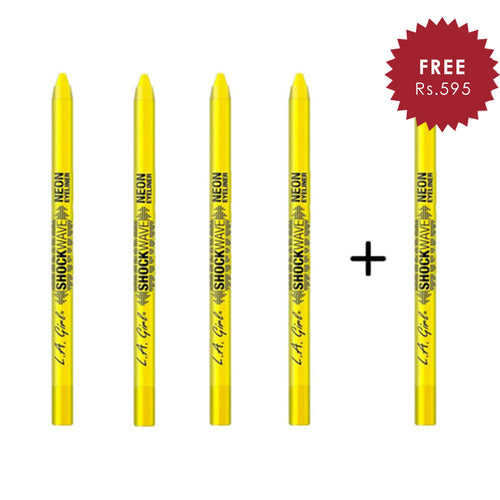 L.A. Girl Shockwave Neon Eye Liner - Screamin 4pc Set + 1 Full Size Product Worth 25% Value Free